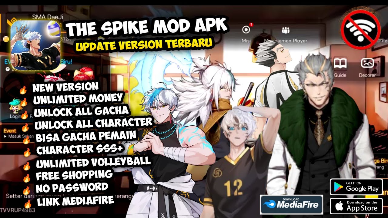 DOWNLOAD THE SPIKE VOLLEYBALL CROSS MOD APK V6.0.501 | MOD RAUL - UNLOCK ALL CHARACTER, SKILL EFFECT