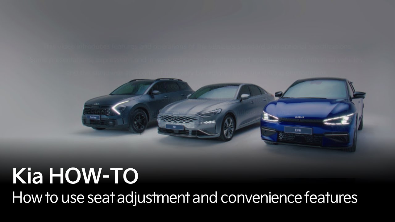 Kia How-To | How to use the seat adjustment and convenience features