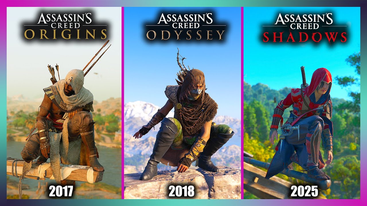 Assassin's Creed Shadows vs Odyssey vs Origins | Ultimate Comparison