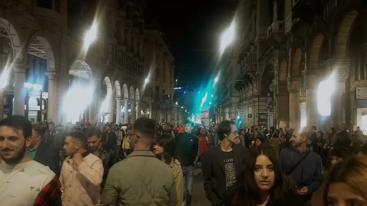 "Funerale" della Sampdoria dei tifosi genoani (17.5.2025)