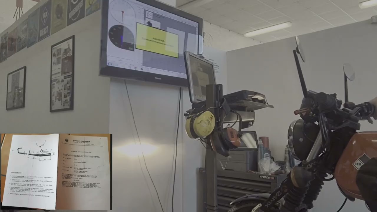 ETZ 250 Projekt Quadrathuber (26,3PS Radleistung), Leistungsmessung mit Auspuff von Sebring