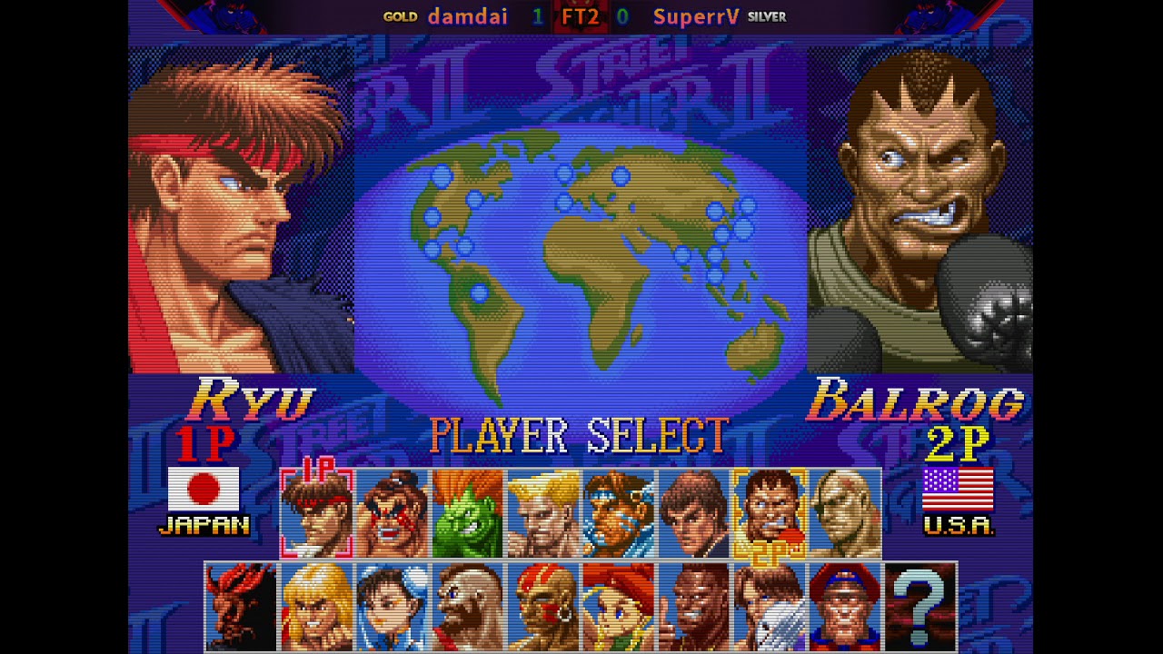 damdai [Ryu] vs. SuperrV [Boxer] - FT2 - Super Street Fighter II Turbo: New Legacy v0.5