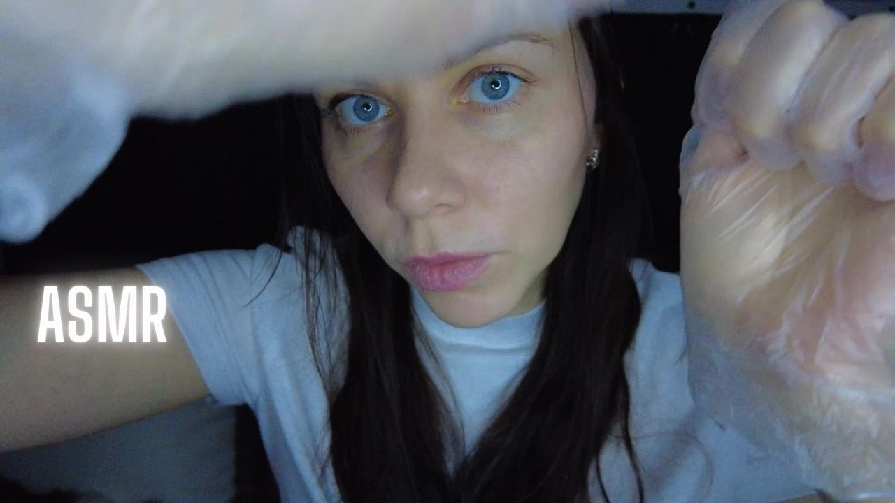 АСМР Массаж Лица в Перчатках💆‍♀️звук перчаток/ ASMR Face Massage with Gloves✨