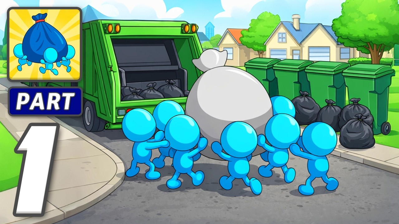 Garbage Collectors - Gameplay Walkthrough Part 1 - Trash Pickup Challenge (iOS, Android)
