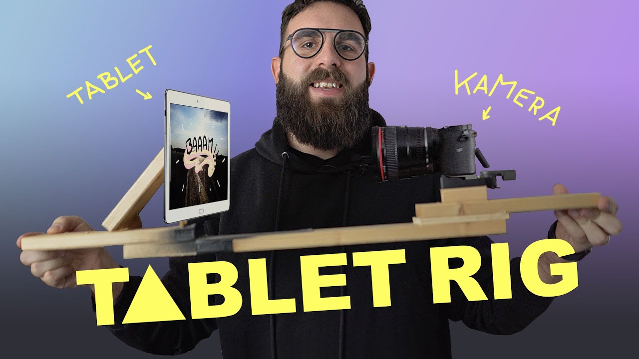 Video Kamera Rig f&uuml;r Tablets selber bauen! Hauptsache es funktioniert.