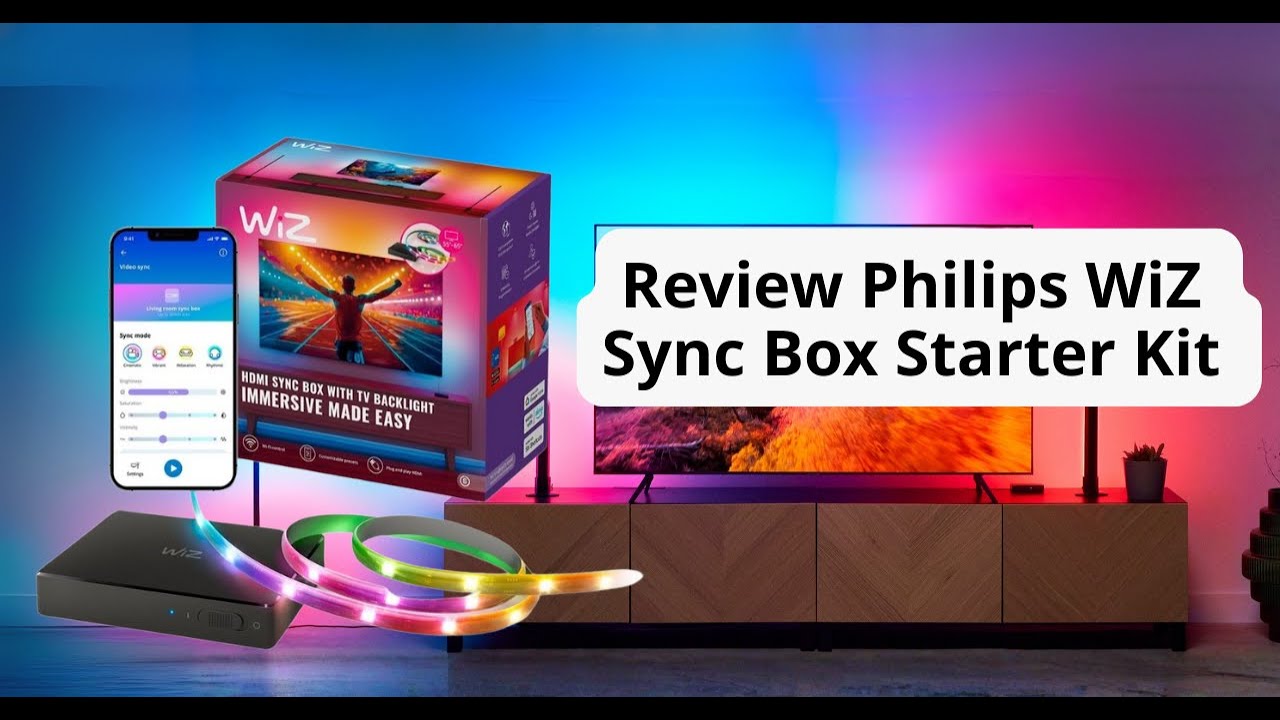 Review Philips WiZ HDMI Sync Box Starter Kit | Smart HomeKit