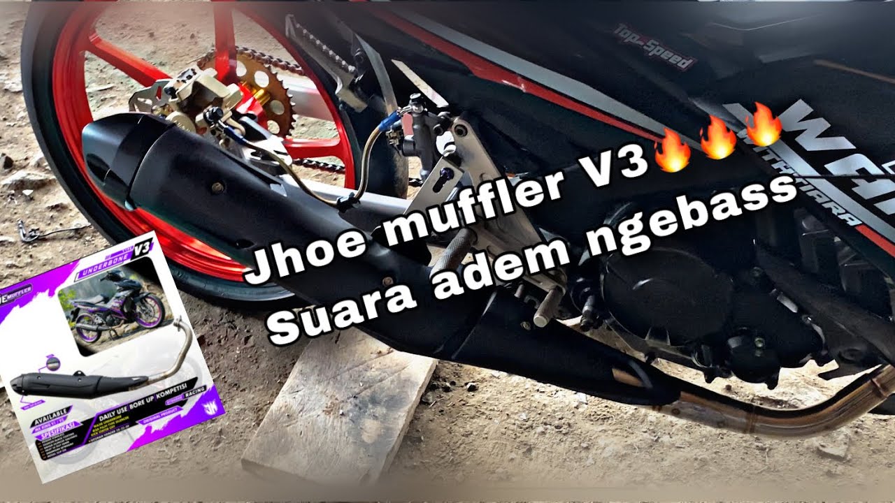 Unboxing dan tess sound knalpot jhoe muffler standar racing model V3🔥🔥🔥🔥
