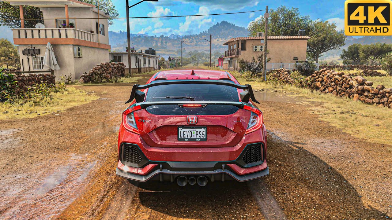 Honda Civic Type R 4K HDR - Forza Horizon 5 Ps5 slim