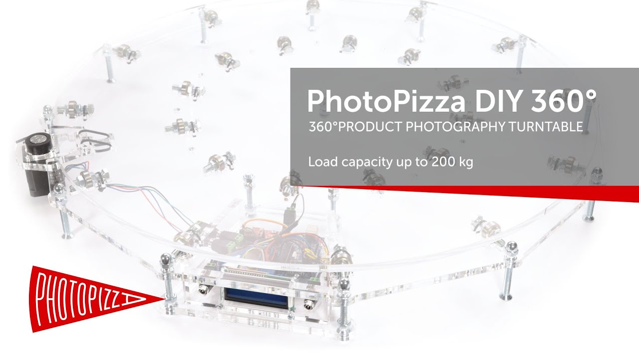 PhotoPizza DIY 360&deg; PRODUCT PHOTOGRAPHY TURNTABLE