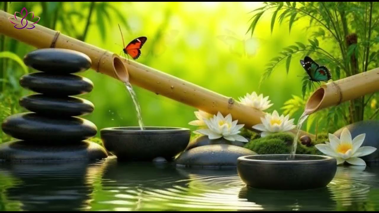 Deep Relaxing Music Soft Piano with bird Sound 🌿in 4K