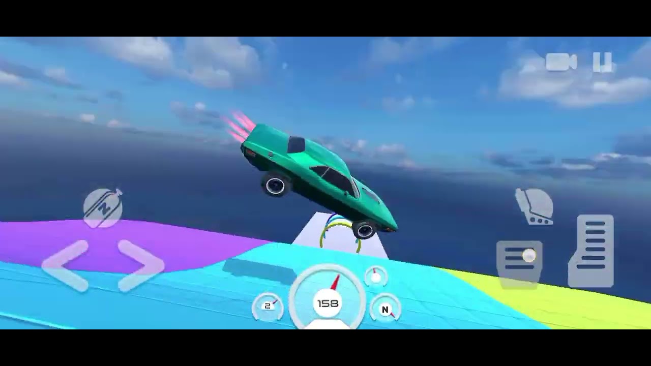 Car mega stunt race parkour stunt race #viral #viralshorts #ytshorts #gaming