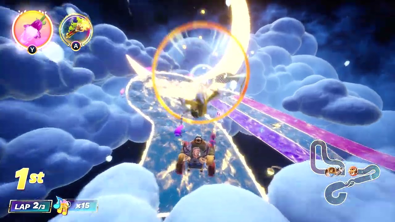 Tigress gameplay in Galactic Sky - DreamWorks All-Star Kart Racing