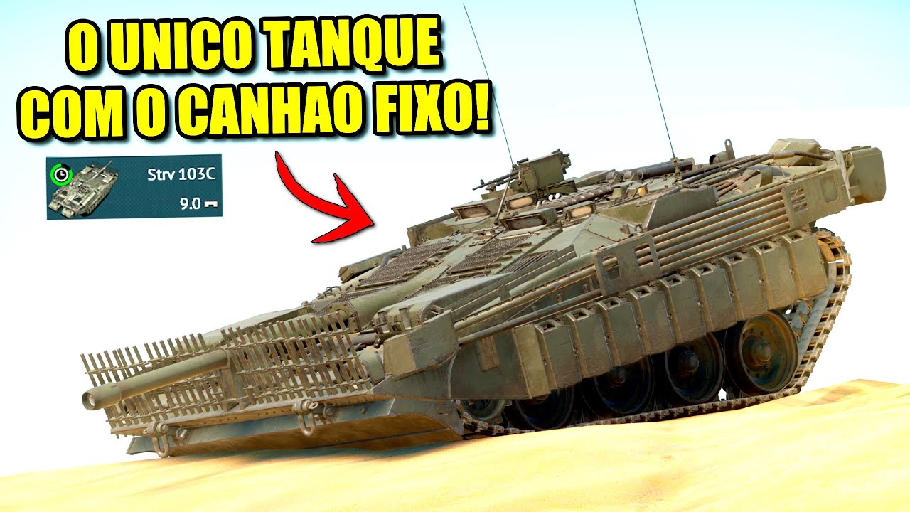 Este Tanque Sueco é o unico MBT no mundo que não tem Torre - Warthunder PT - BR