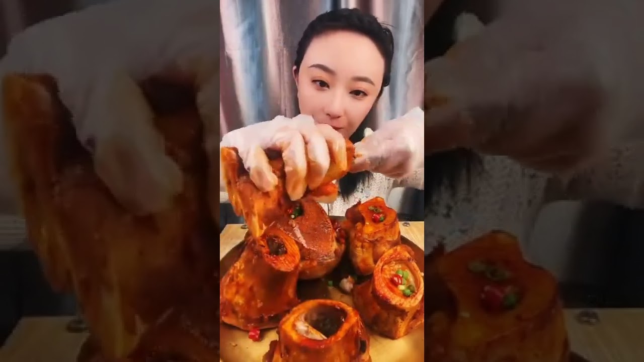 ASMR Eating beef bone marrow/delicious/ mukhban asmr