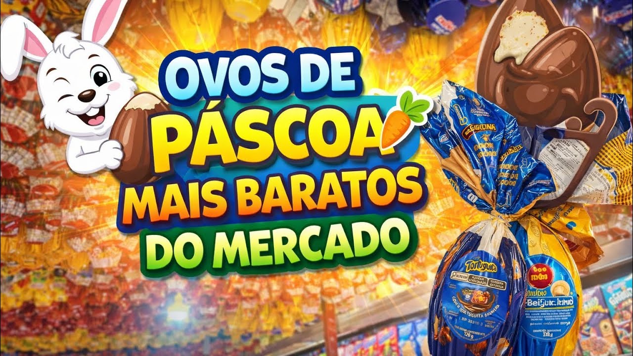 OS OVOS DE PÁSCOA MAIS BARATOS DO MERCADO 🐰🍫🥚