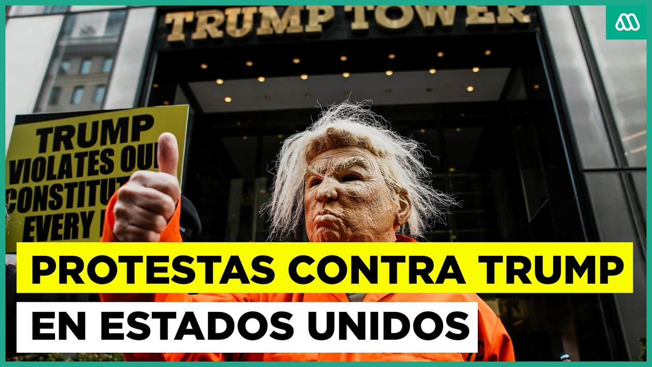 Fuertes protestas contra Trump en el día del presidente