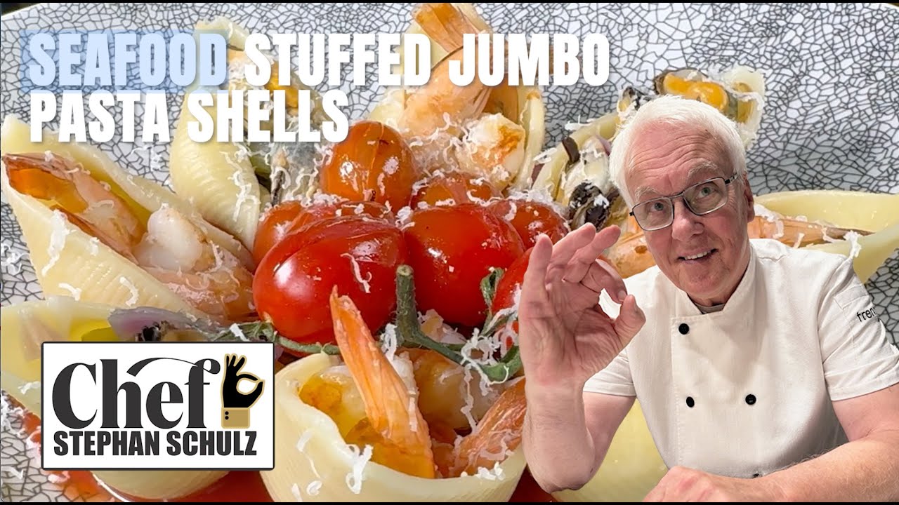 SEAFOOD STUFFED JUMBO PASTA SHELLS