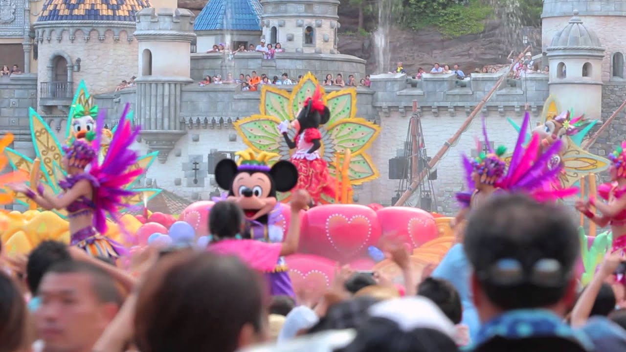 【TDS】ミニーのトロピカルスプラッシュ2015＊ミキミニダンス♪【ミッキー広場】