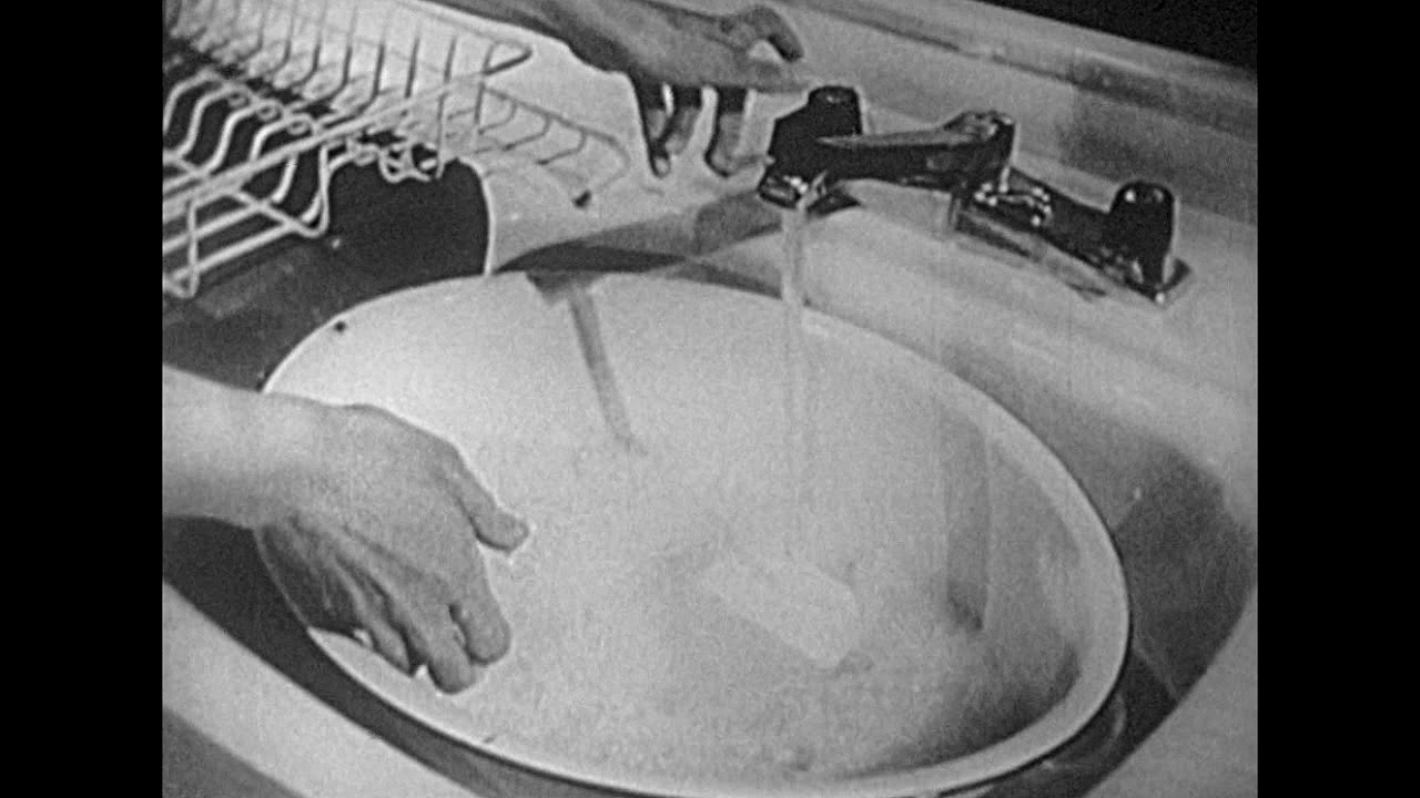 1949 - TV Commercial; Wash dishes with a bar of Ivory Soap!