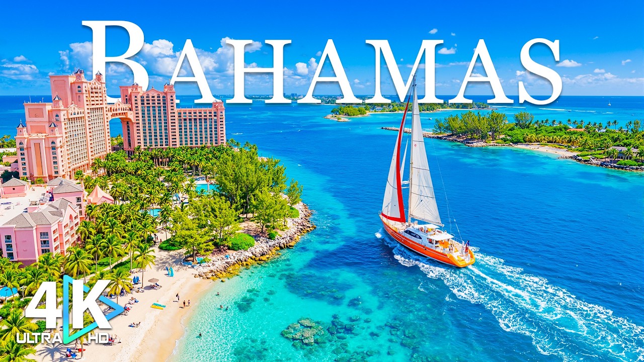 Summer in Bahamas 4K ☀️ Crystal Clear Waters, White Sand Beaches & Tropical Paradise