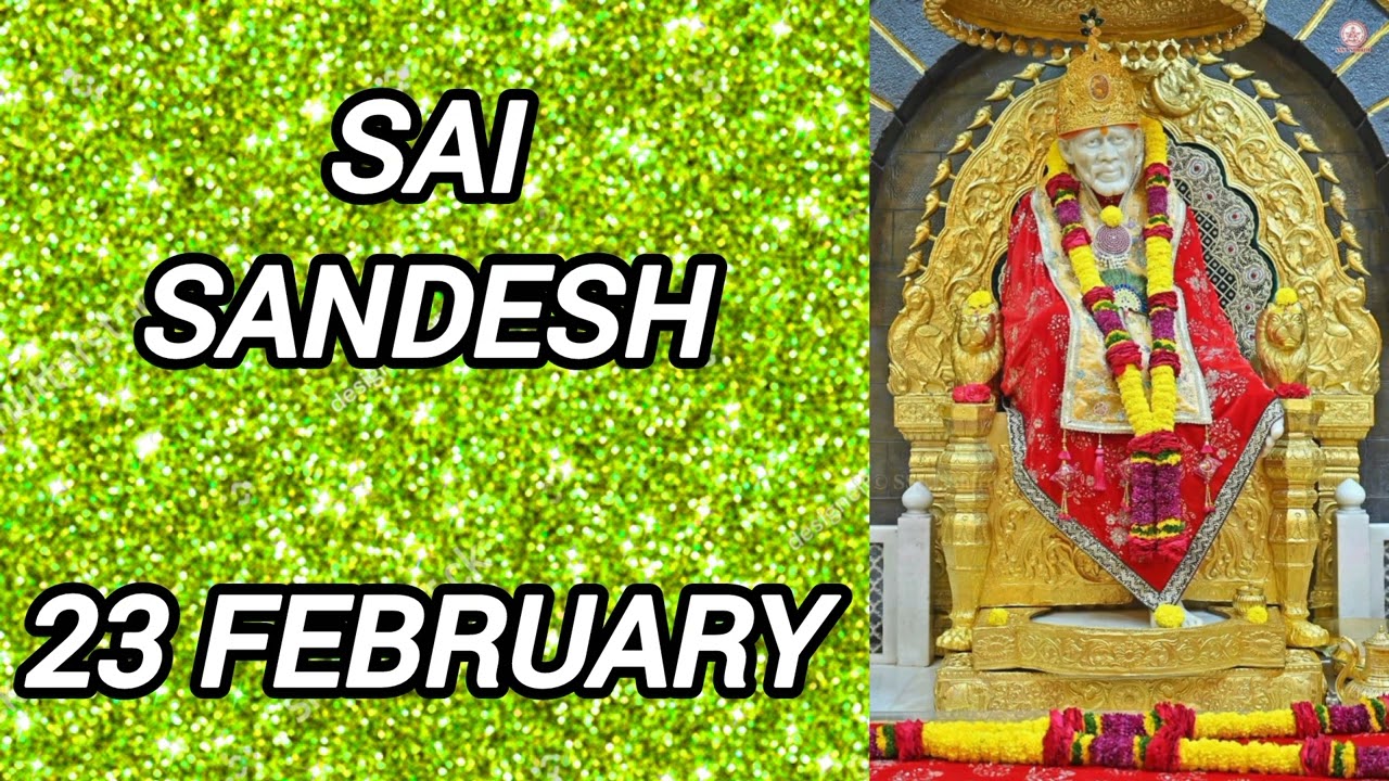 SAI SANDESH || 23 FEBRUARY 2026