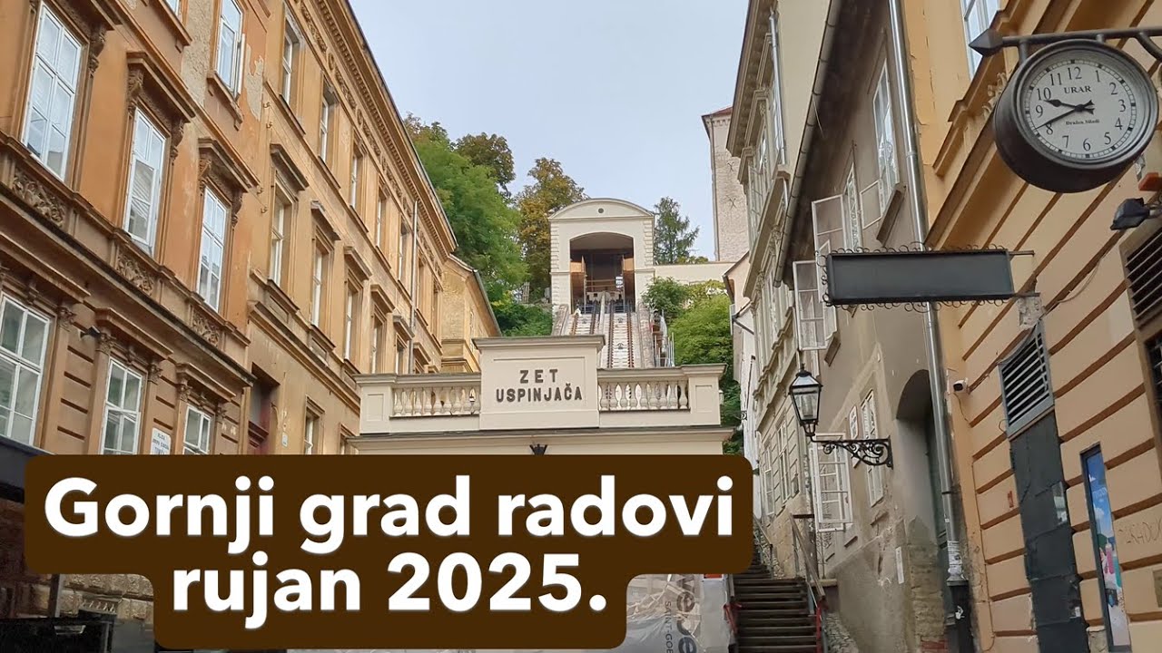 Radovi na uspinjači, Strossmayerovo šetalište, ex-DHMZ, Zagreb
