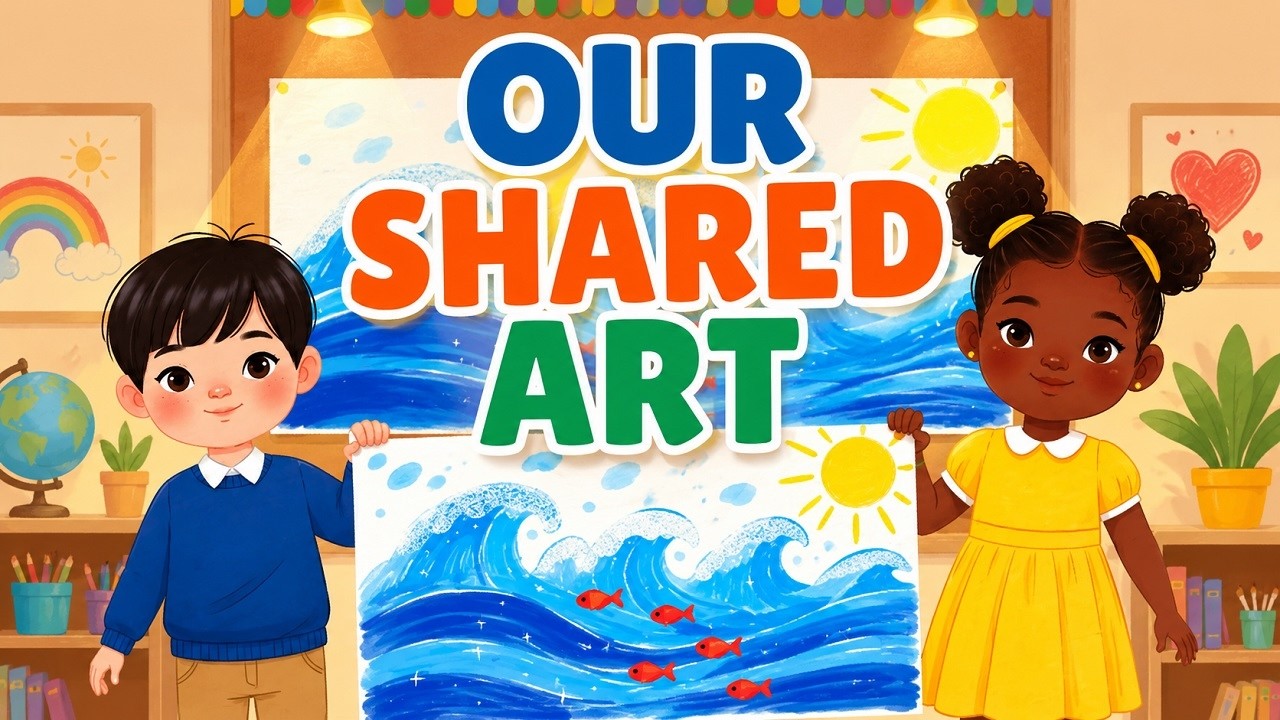 🧡The Shiny, Shared Masterpiece  | A Kindness & Sharing Story for Kids