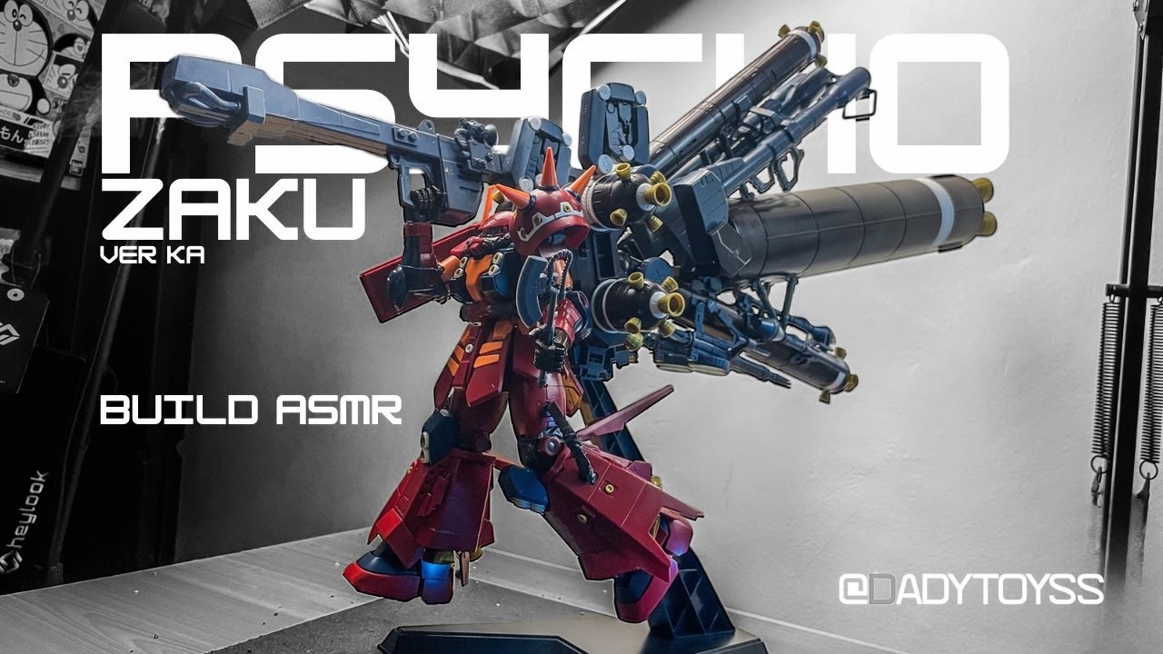 PSYCHO ZAKU VER KA | SPEED BUILD ASMR | MG 1:100 | RYAN MODEL | BOOTLEG