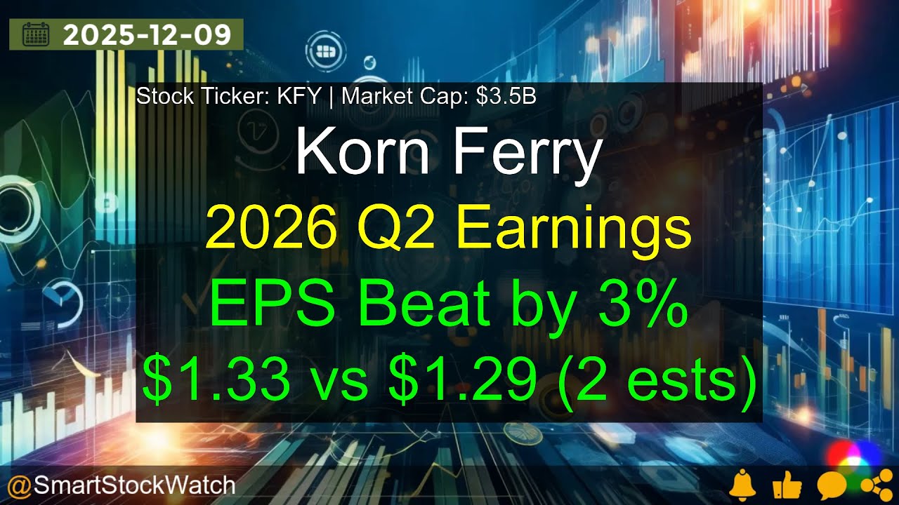 Korn Ferry (KFY|$3.5B) - 2026 Q2 Earnings Analysis