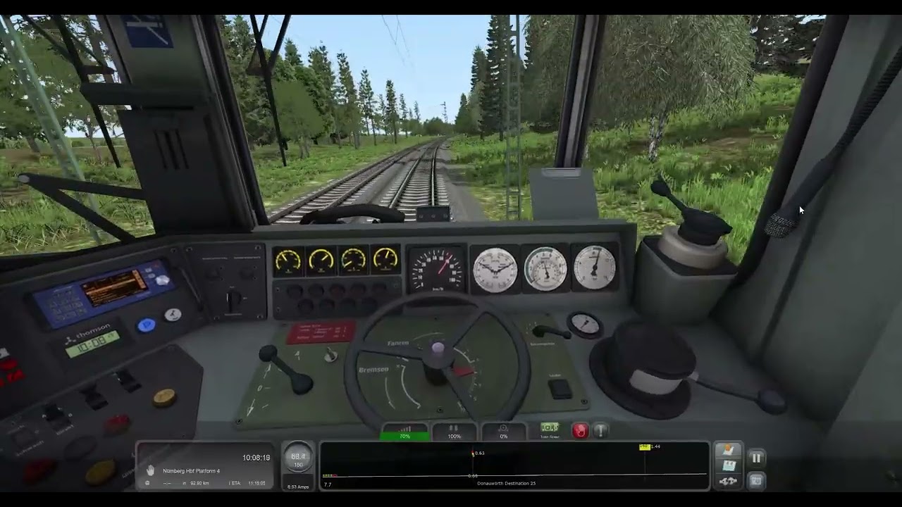 Scenic Daytime Train Journey | Donauwörth to Nürnberg | Part 1