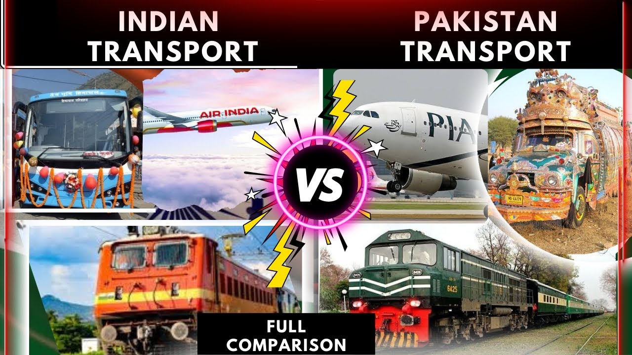 indian 🇮🇳transport  vs pakistan🇵🇰 transport systems :full comparison