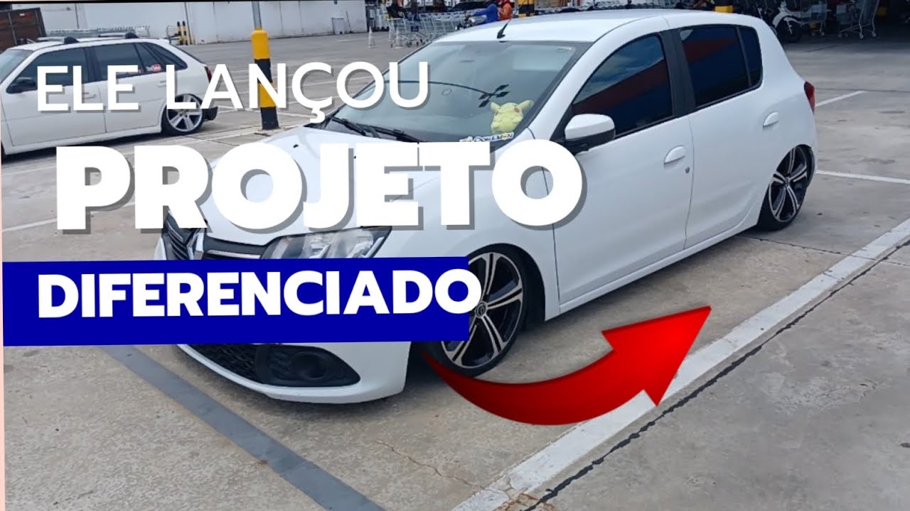 Sandero Rebaixado na Suspensão a Ar !! Projeto  diferenciado!