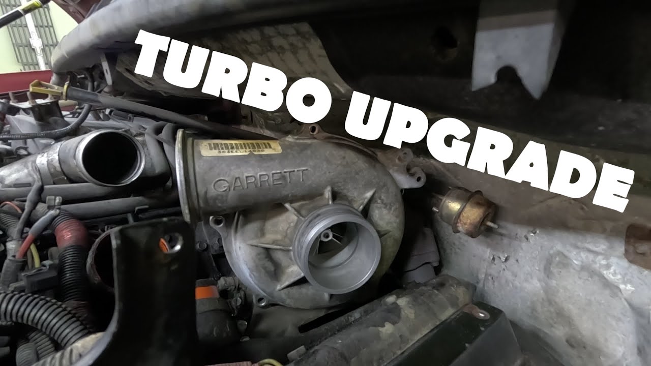 7.3 POWERSTROKE! Stock Turbo gets an Upgrade! Wicked wheel install!