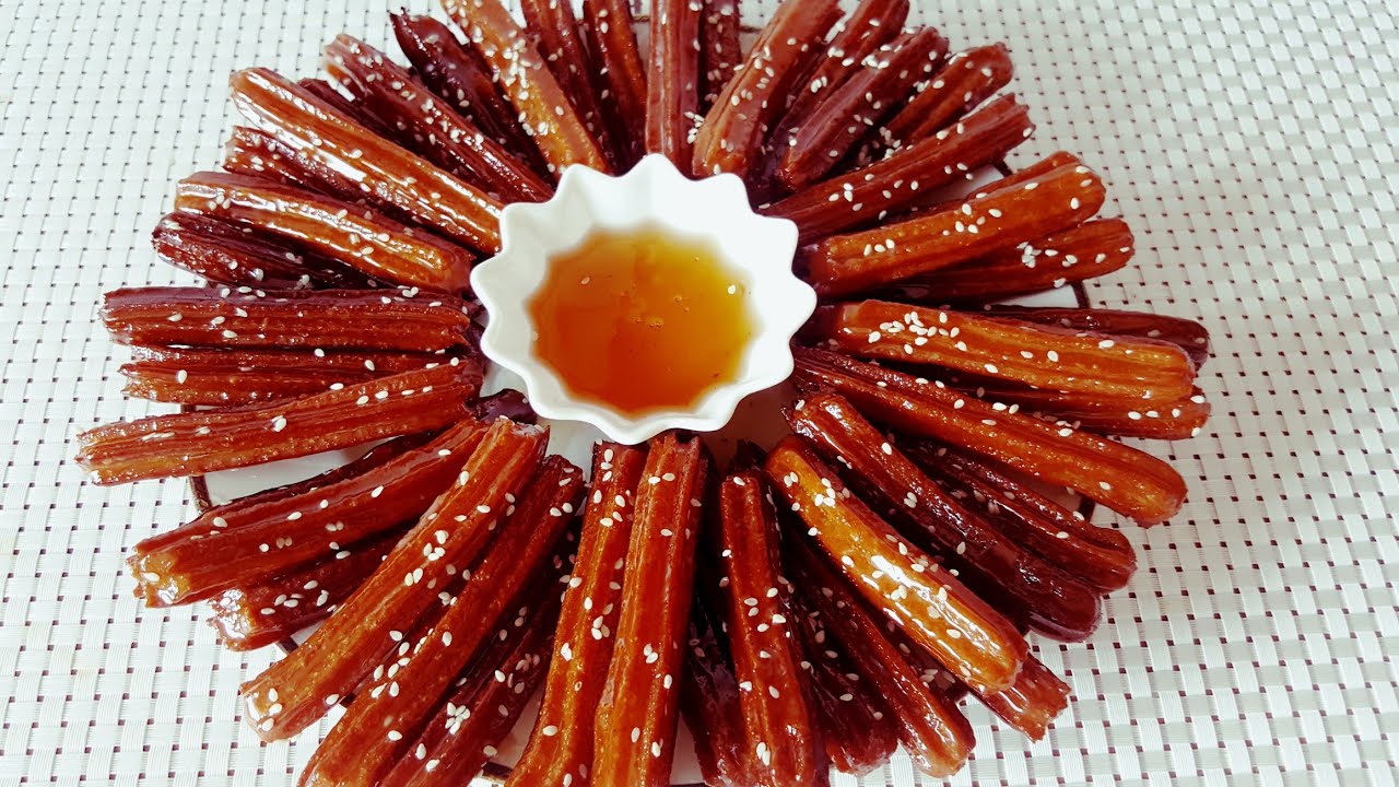 زلابية طويلة ناجحة من اول تجربة مكترطابش كتبقى مقرمشه ولذيذه جدا 👌 Einfacher Chebakia/Honiggebäck