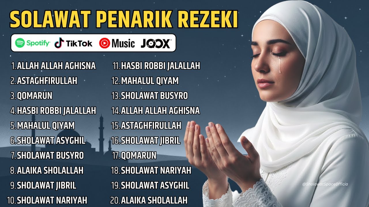 SHOLAWAT JIBRIL TERBARU 2026 🌙 SHOLAWAT NABI MERDU PENENANG HATI & REZEKI | ALLAHU ROBBI