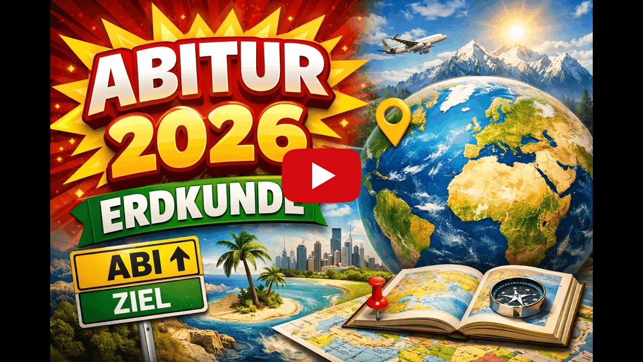 Abitur 2026 Erdkunde & Geographie | Vorbereitungskurs & die wichtigsten Tipps
