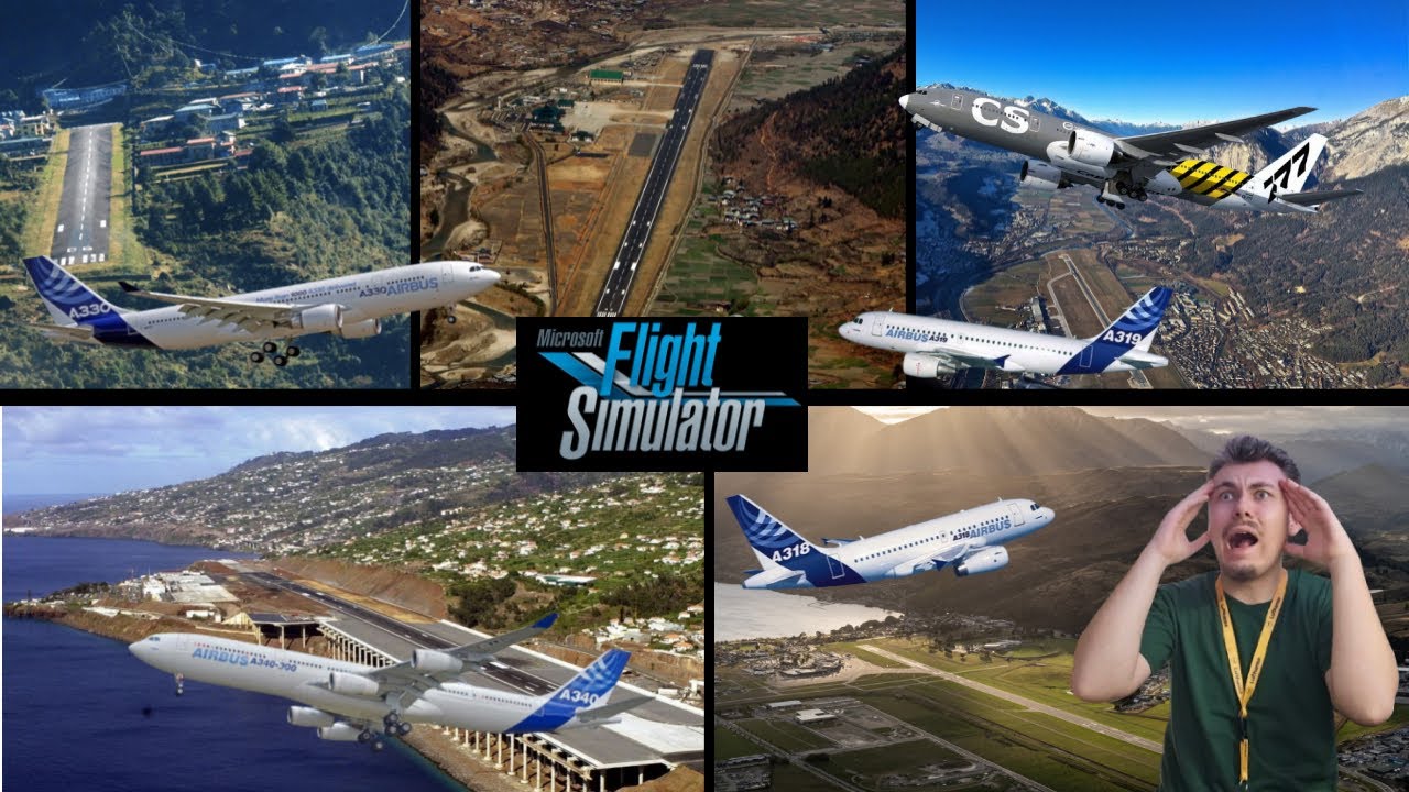 MSFS 2020😱💥Warum habe ich versucht, HIER zu landen❗✈️🔥🏔️