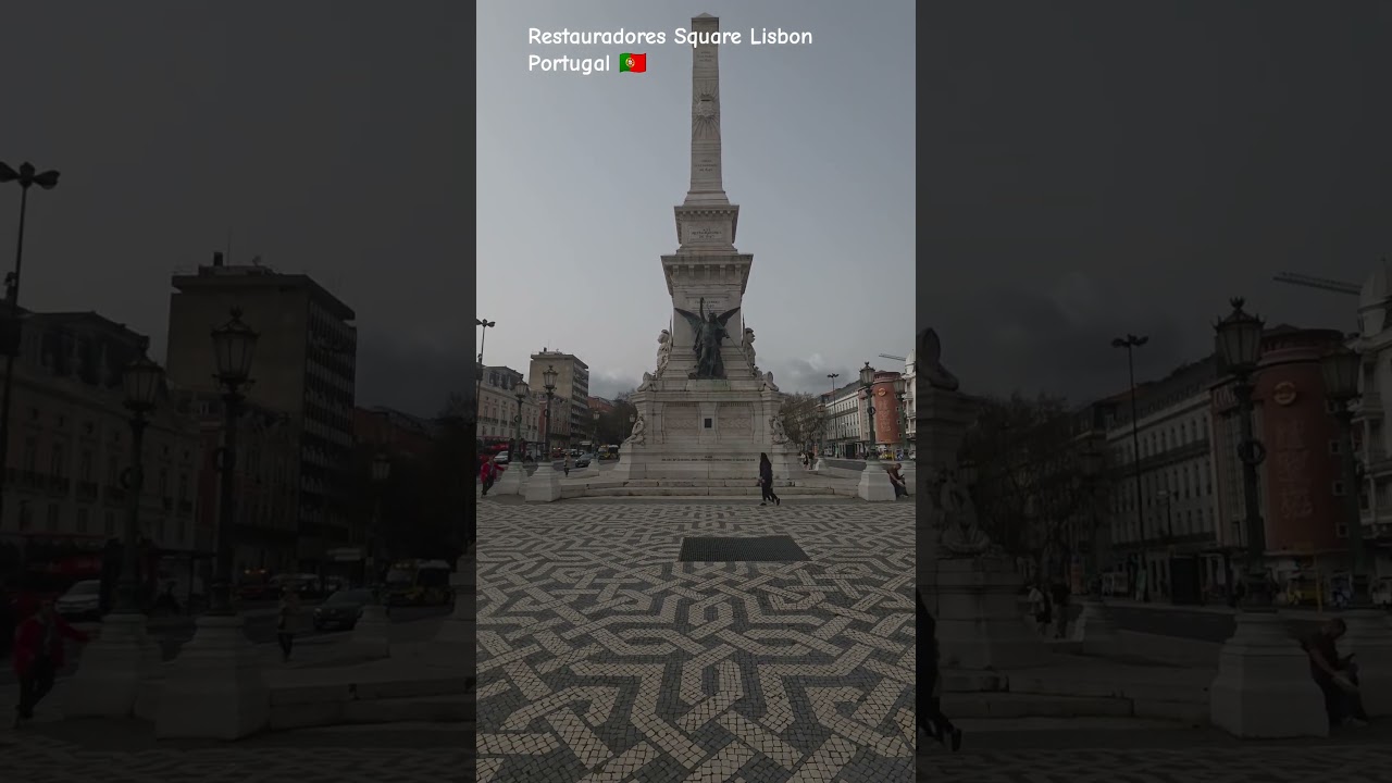 Restauradores Square Lisbon Portugal Walk #lisbon #portugal #lisboa #europe #restauradores #shots