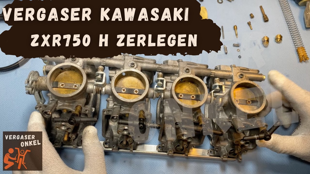 Vergaser Kawasaki ZXR750H zerlegen, ausführlich erklärt vom Vergaseronkel