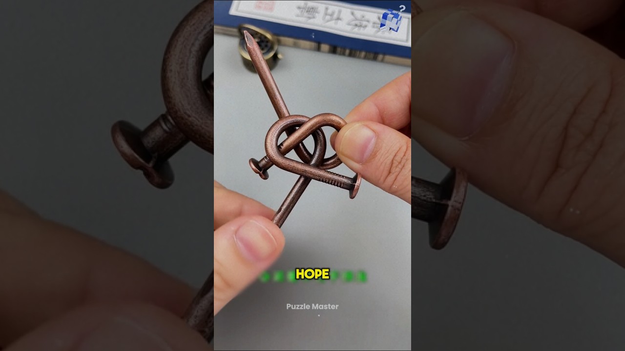 how can you separate this pair of nails. #iq #iqtest #puzzle #brainteaser #legends