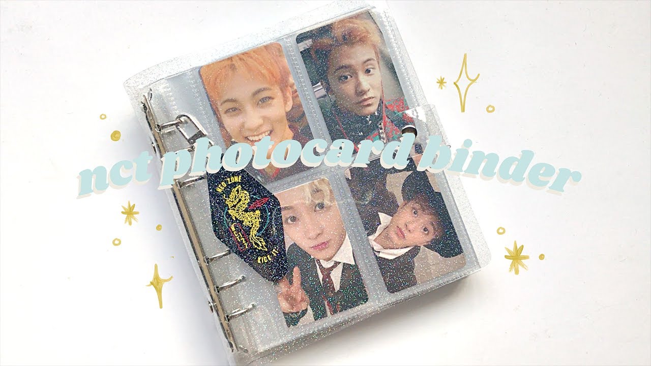 setting up my nct photocard binder | mark lee collection (+ taeyong and jaehyun)