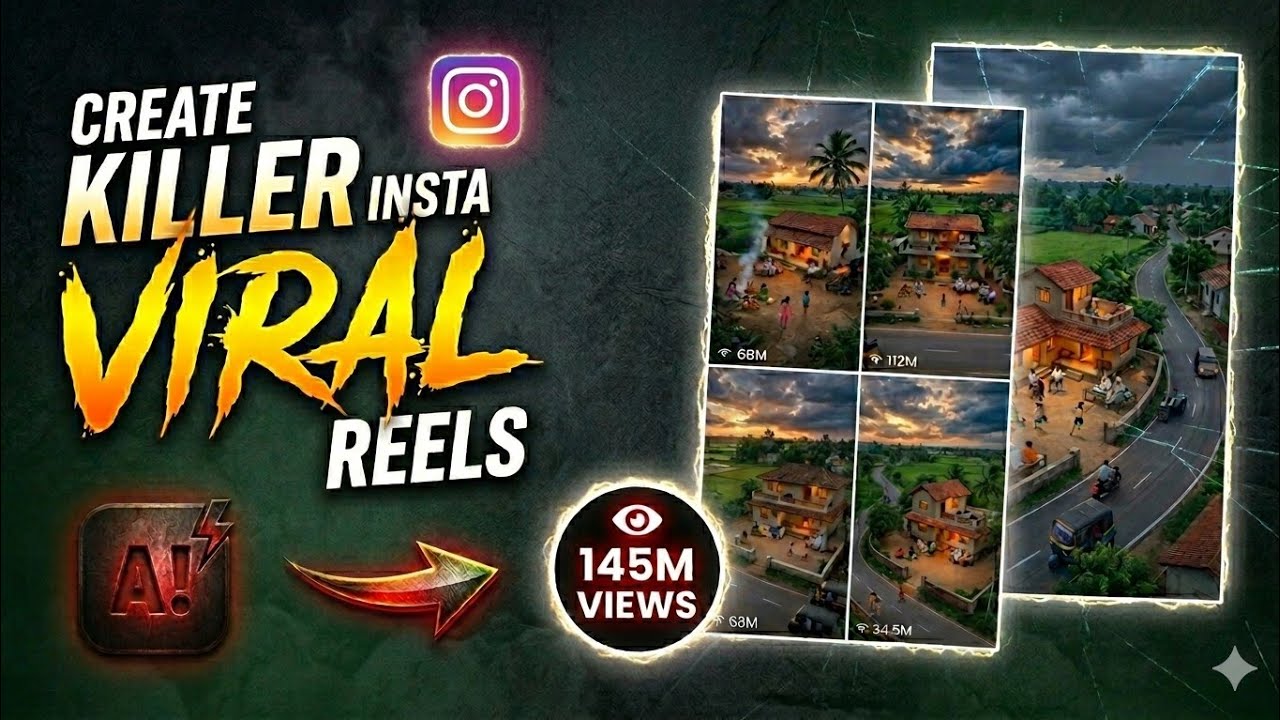 🔥Viral Peaceful Village Night Reels Video Kaise Banaye? |Gemini AI Full Tutorial Hindi Step By Step