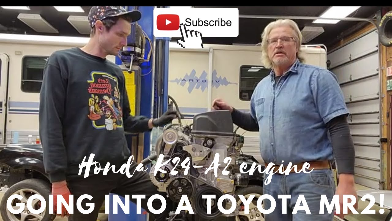 How to install a Honda K24-A2 engine in a Toyota MR2