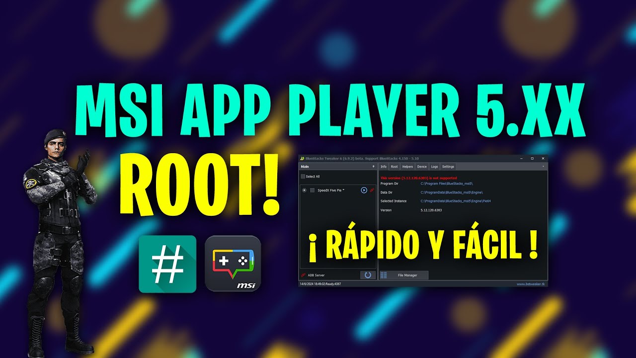 COMO ROOTEAR MSI App Player 5.9 y 5.12 NUEVO MÉTODO 🚨🤯