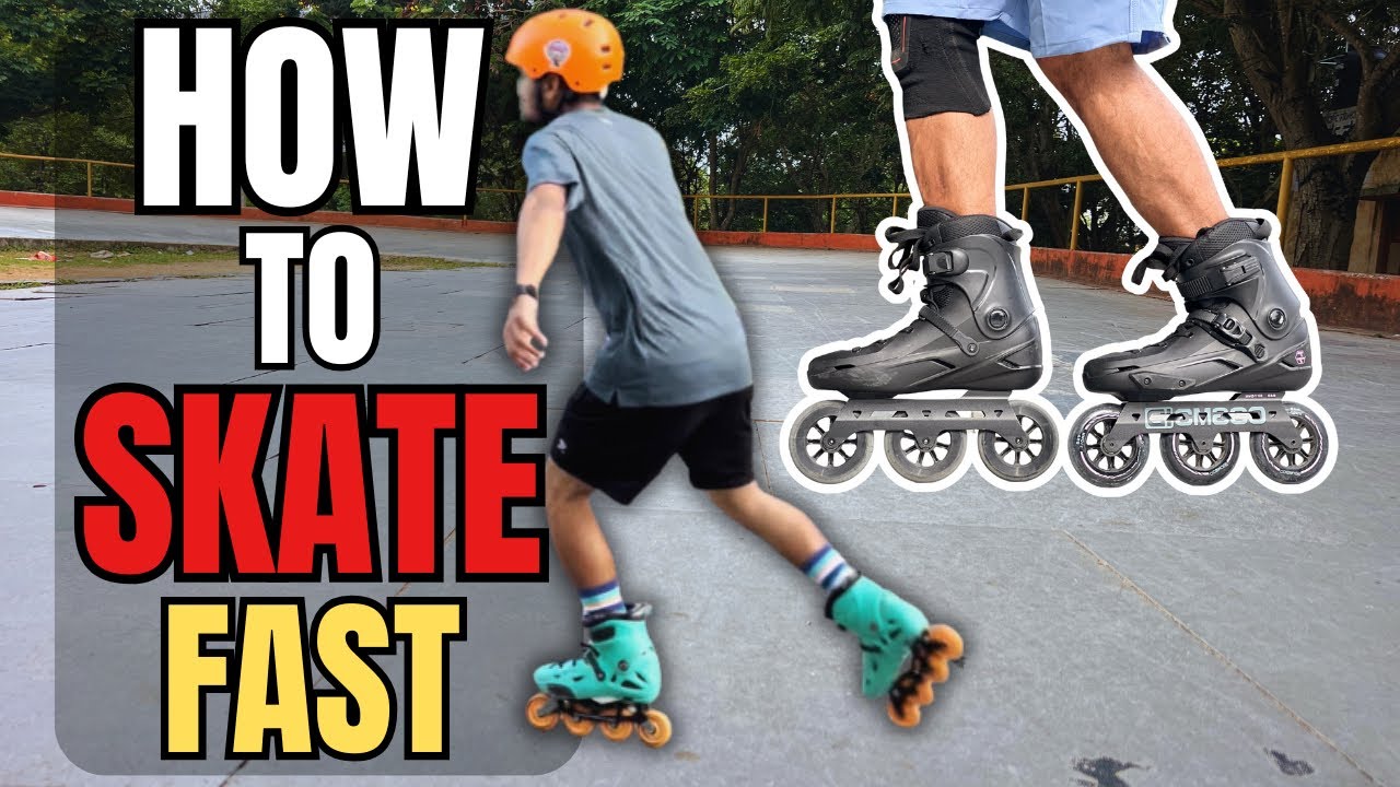 Learn how to skate fast ! Skating Mein Fast Kaise Ho? आसान तरीका | learn inline skating in hindi |