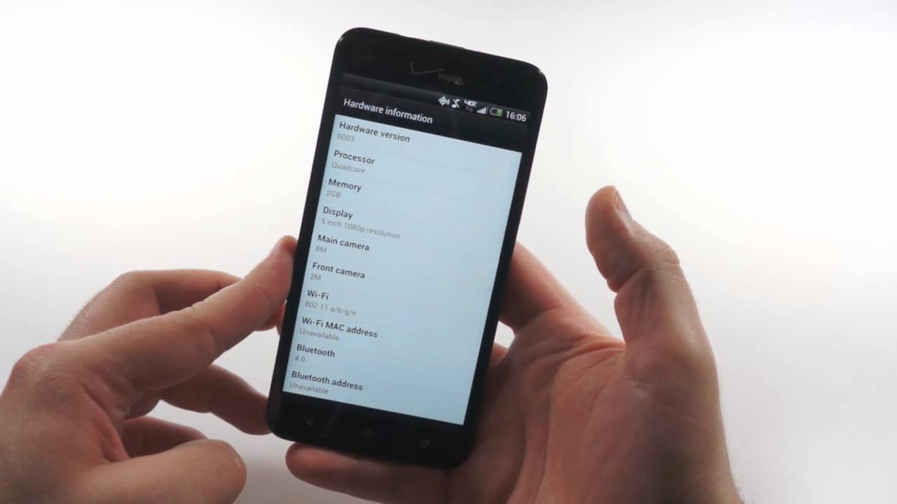 HTC DROID DNA user interface