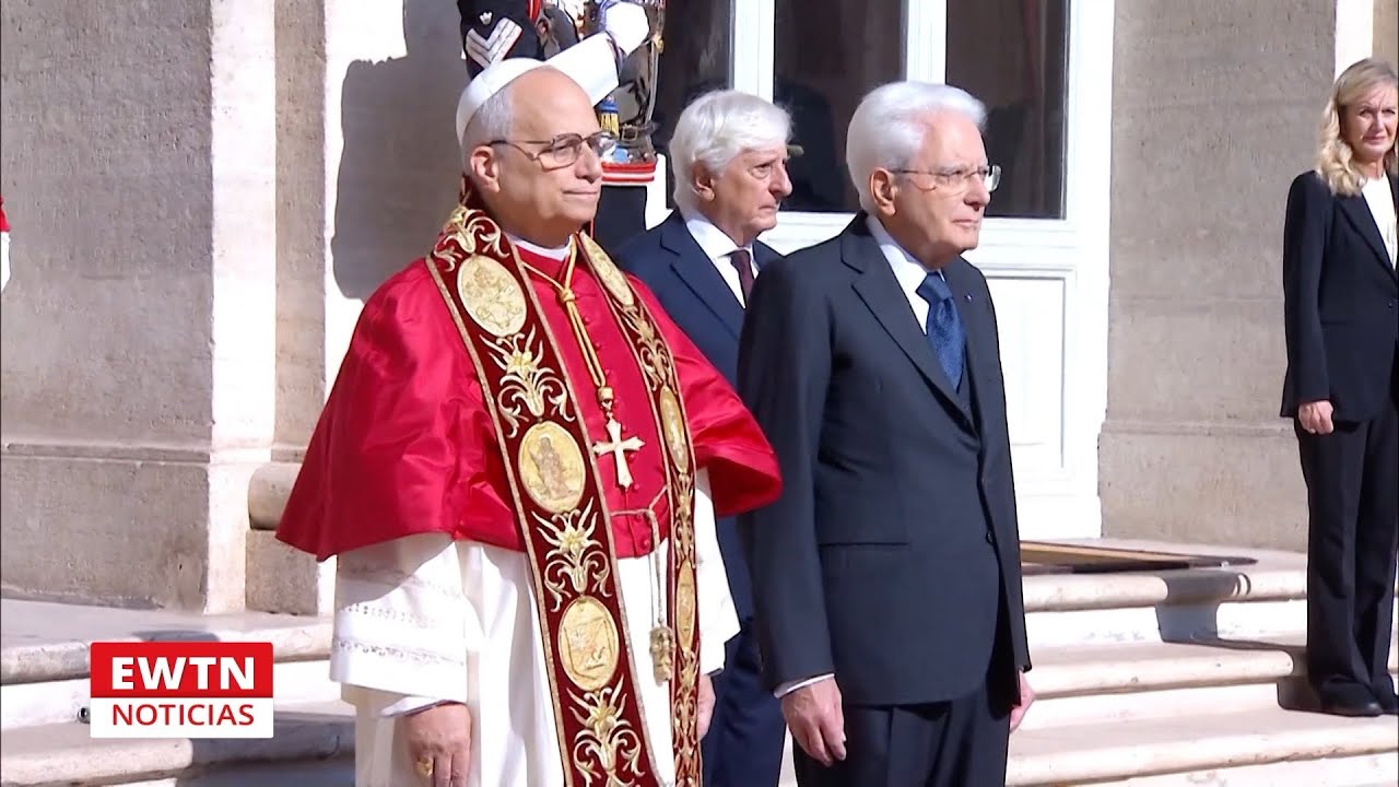 El Papa Le&oacute;n XIV se re&uacute;ne con el presidente de Italia