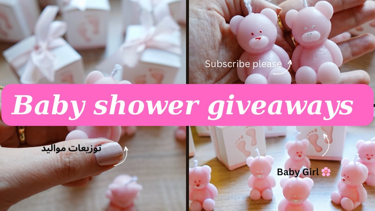 تعالوا نعمل سوا توزيعات سبوع بنت💖🥳🥳توزيعات الشموع بالتغليف