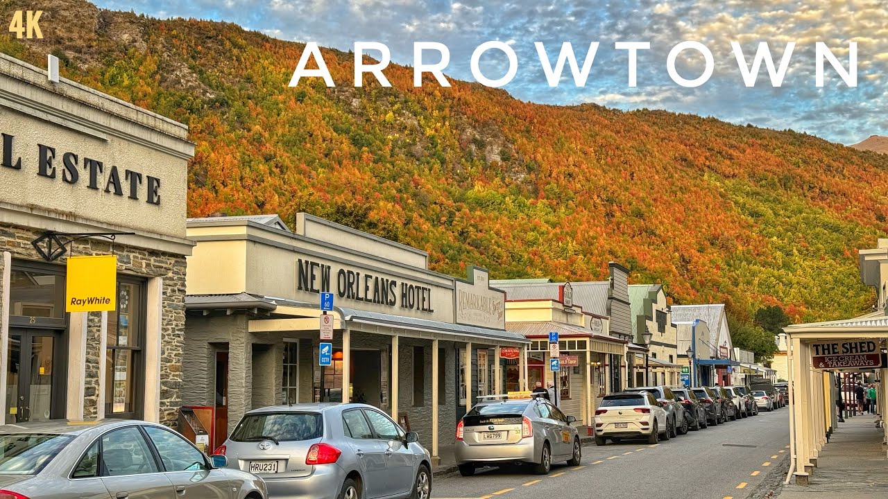 Arrowtown Evening Drive On An Autumn Day 2024 4K | New Zealand Driving Tour | South Island Autumn
