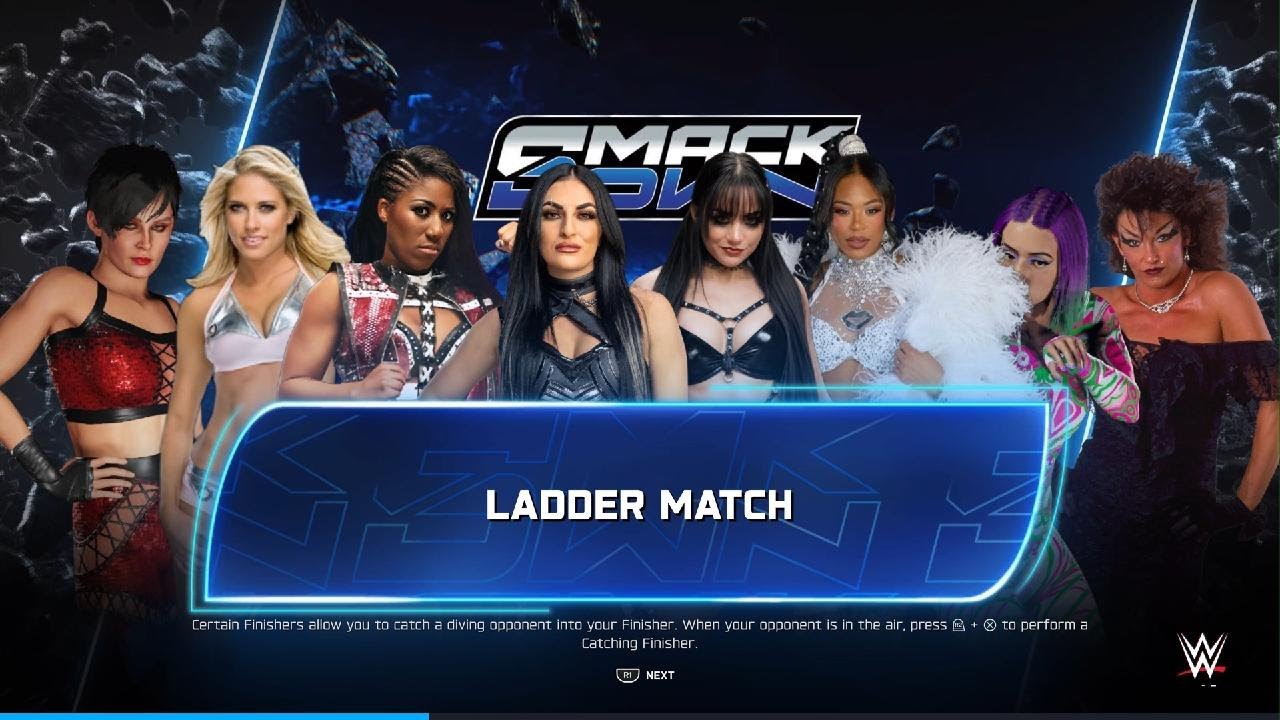 WWE 2K25 - 8 woman ladder match